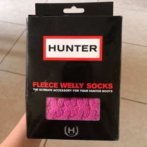 COPY - Pink Hunter Fleece Welly Socks